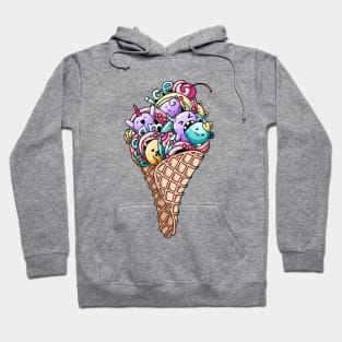 Monsters ice cream Hoodie